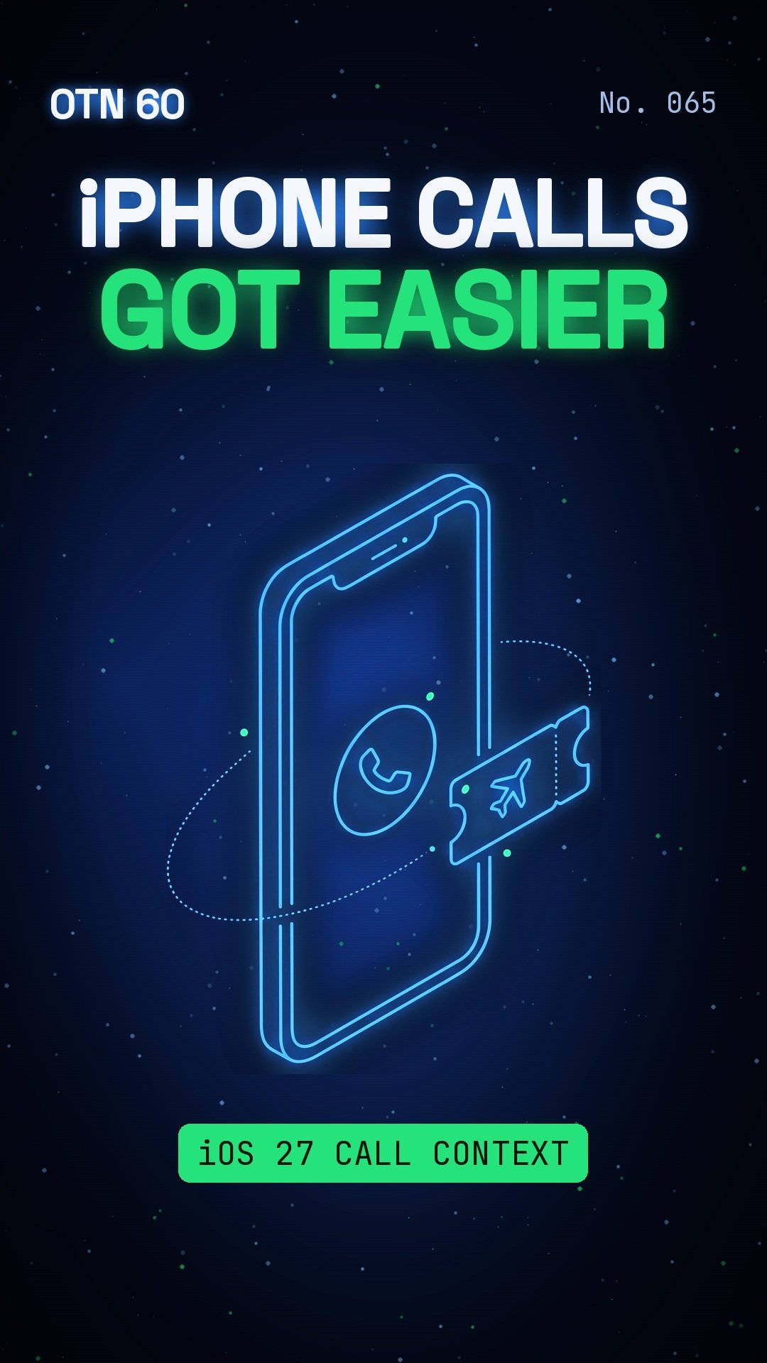 OTN 60 No. 065: Calling an Airline Just Got a Lot Easier